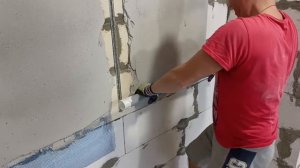 Что будет, если  неправильно штукатурку армировать сеткой.