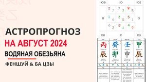 Фэн-шуй и астропрогноз на август 2024 месяц Водяной Обезьяны