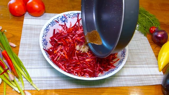 Улетный салат! Съедят за минуту! Необыкновенно простой и вкусный САЛАТ из обычной СВЕКЛЫ за 5 минут