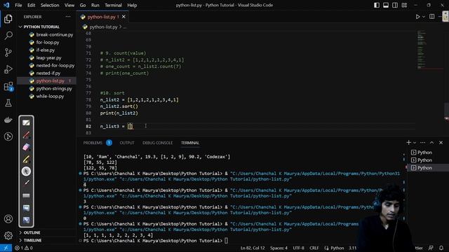5.9 SORTING A LIST | Learn Python in a SIMPLE WAY
