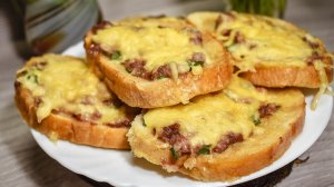 Быстрые бутерброды в микроволновке