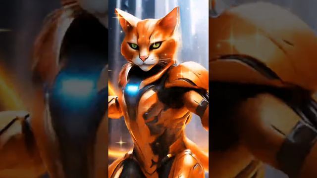 Рыжий кот супергерой