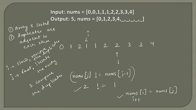 Remove Duplicates from Sorted Array | Leetcode 26 | Animation | Coding Interview Problem
