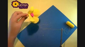 How to Make Crepe Paper Flowers - Flower Making of Crepe Paper - Paper Flower Tutorial