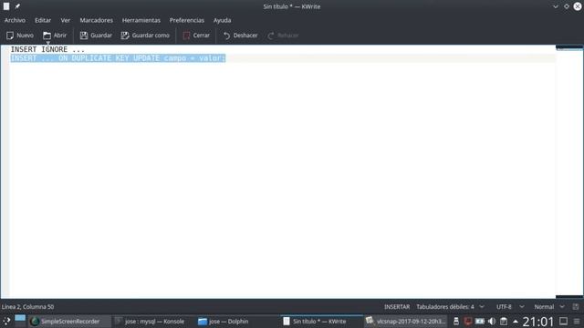 86 - INSERT IGNORE... INSERT... ON DUPLICATE UPDATE [MariaDB 10/MySQL] смотреть онлайн