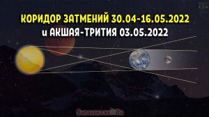 Коридор затмений 30.04-16.05.2022 и Акшая-Трития 03.05.2022