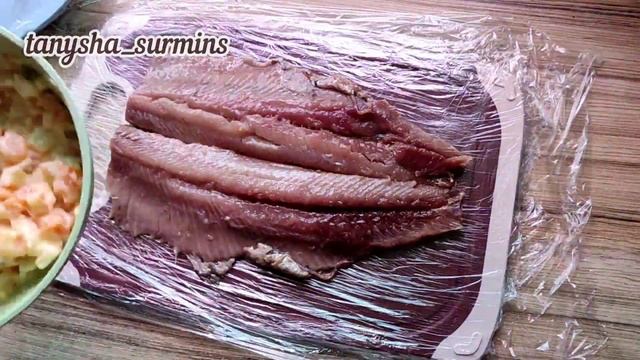 закусочный рулет из сельди