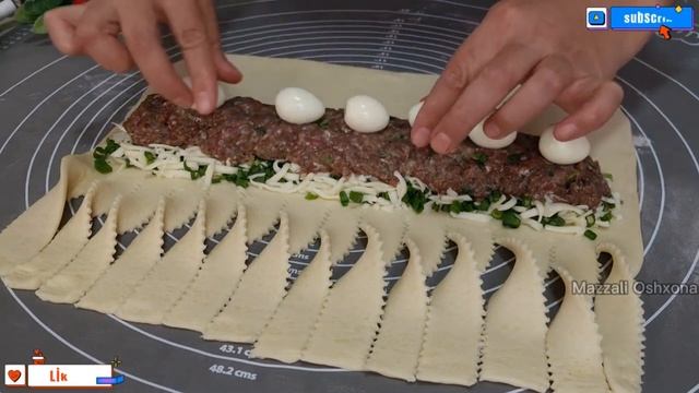 Иногда Мама не Готовит Тесто дома! Она Покупает все Ингредиенты и Выкладывает их на Слоеное Тесто! смотреть онлайн