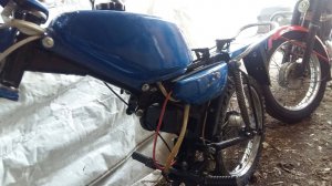 Бензобак мокика Рига 24, выключатель стоп сигнала