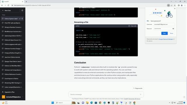 python system calls