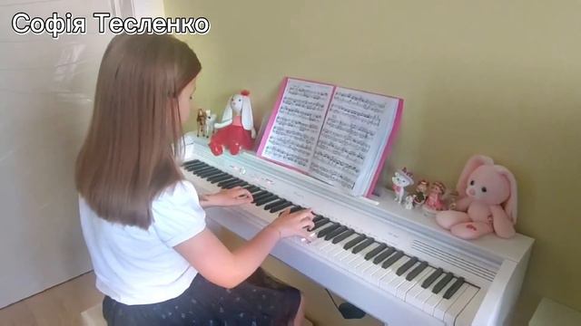 "Сонатіна" Фа мажор Л.Бетховен. Тесленко Софія 4 клас 🎼 смотреть онлайн