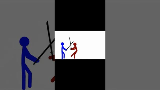 some blue guy with a sword freaking dies but its a short