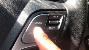 HYUNDAI SANTA FE - Cruise control button location