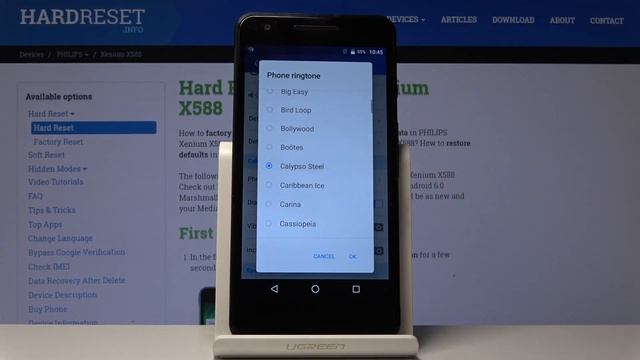 How to Set Up Ringtone in Philips Xenium X588 - Change Ringtone смотреть онлайн