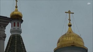 Утренний колокольный звон Казанского собора на Красной площади в Москве 6 10 2019г
