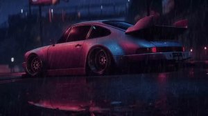 Night Rain on a Car (Porsche 911) - 1 hour of smoothing relaxing sound