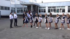 Флешмоб на день учителя. Поздравление учителям Flashmob 为老师的一天