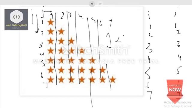 java programming tutorial 16 star pattern смотреть онлайн