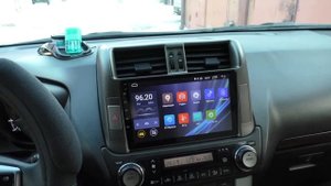 Магнитола LeTrun на Toyota Land Cruiser Prado 150 2010 года