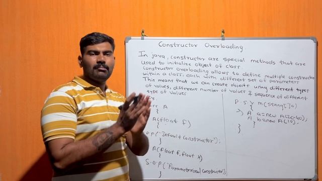 Constructor overloading in java | method vs constructor in java