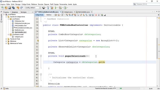 JavaFX para iniciantes - #08 - Pegando valor do ComboBox смотреть онлайн