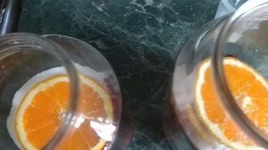 Малиновый компот с апельсином