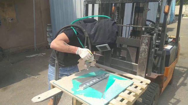 Пескоструйная обработка камня смотреть онлайн