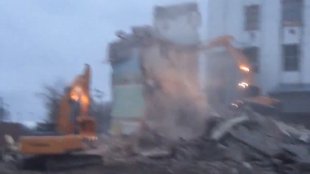 Демонтаж здания мельницы, ОАО «Зернопродукт», г. Рязань (7) смотреть онлайн