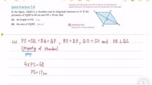 [S3MATH001] Property of Rhombus