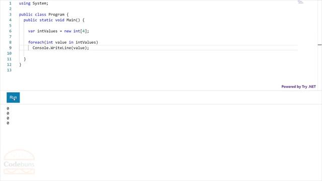 C# Single Dimensional Array | Array Indexer Syntax | Access Array Values With foreach Loop