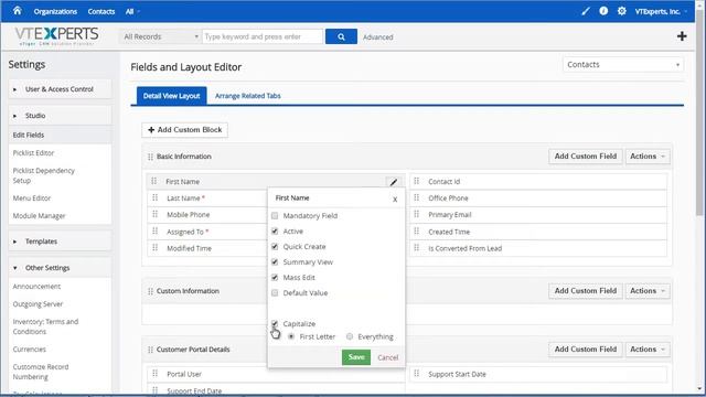 VTiger Capitalize Fields FREE Extension(First Letter or Entire Word) смотреть онлайн