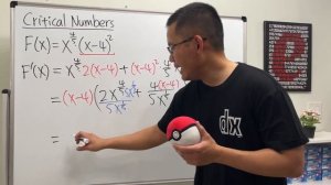 finding the critical numbers of x^(4/5)*(x-4)^2