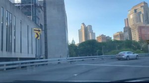 Driving across the Brooklyn Bridge | Едем из Манхэттена через Бруклинский мост, Нью-Йорк