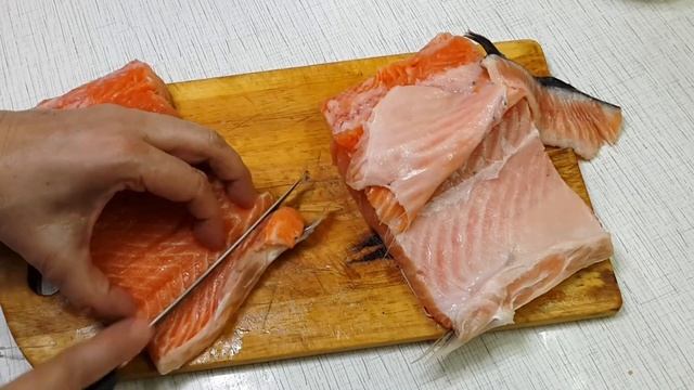 Сёмга слабосолёная. Универсальный рецепт.