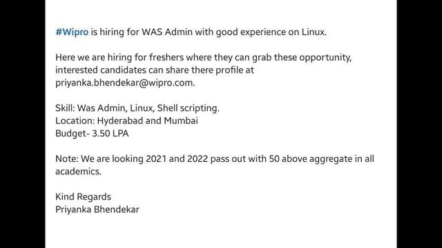 Daily job updates || Java || SAP || Phyton || .net || Testing || Devops || Fresher & Experience