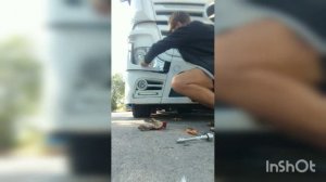 Как поменять лампочку в Mercedes-Benz Actros euro6