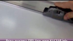 Резка пластика ПВХ 4 самодельным резаком
