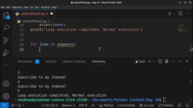 10. Mastering Control Flow For loop and while loop in python - Python Beginner Boost
