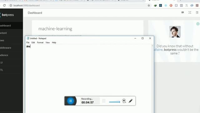 how to make chatbot with nodejs and python with graphical user interface with botpress смотреть онлайн