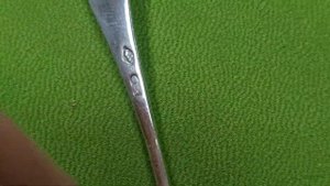 Серебряная ложка 84 проба .