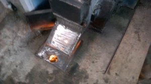 Печь ракета на отработке.