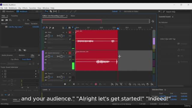 06.3. Multitrack Environment: Live Recording