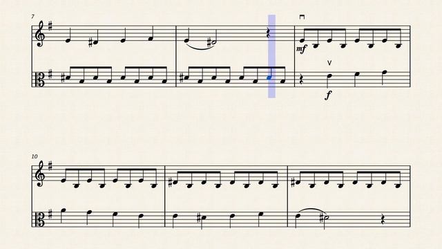 Paint It, Black | Violin and Viola Sheet Music (Duet) смотреть онлайн