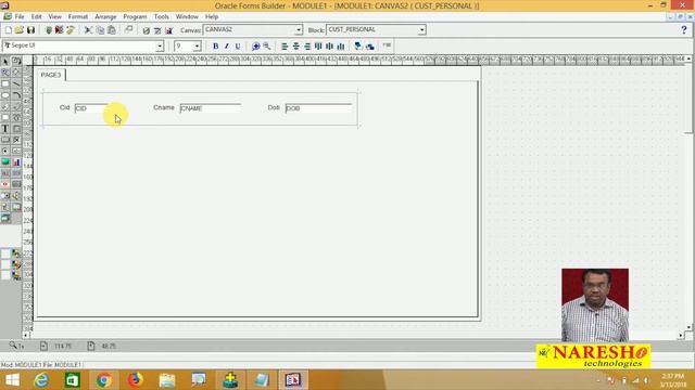 Tabbed Canvas in D2K | D2K Forms and Reports Tutorial | Mr. Vijay Kumar смотреть онлайн