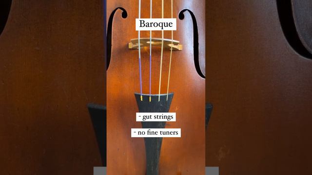 Modern Cello vs. Baroque Cello (or violin/strings)