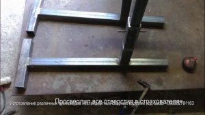 Лавка со стойкой под штангу своими руками. Self made bench with barbell holders.