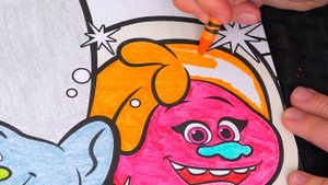 Coloring Trolls Poppy, Branch, DJ Suki, Guy Diamond Coloring Page Crayola Crayons | KiMMi THE CLOWN