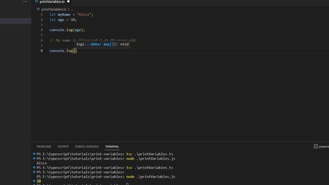 How to Print Variables and Create Dynamic Strings in TypeScript | String Interpolation