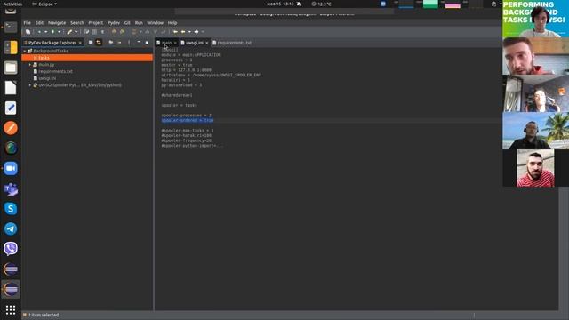 Performing background tasks in uWSGI by Vadym Yusanenko смотреть онлайн