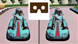 VR 3D video Planet Coaster Castle Karts 3D SBS  для VR очков